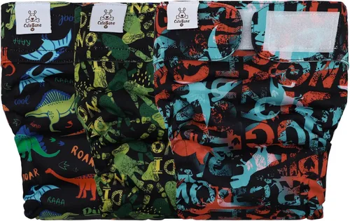 Vista 16 de CuteBone WWD28XS - Pañales lavables para perras, sin agujero para la cola, reutilizables, pantalones de entrenamiento para perritos, con cola