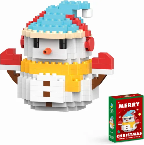 Vista 11 de Juego de microbloques de construcción de reno de Navidad compatible con el calendario de Adviento de Navidad Lego 2026, apilables, juguetes nuevos