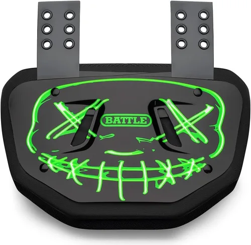 Vista 51 de Battle Sports Placa de espalda de fútbol novedosa – Protector de espalda inferior de carcasa dura con espuma contorneada para protección de alto