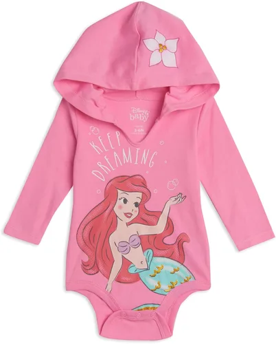 Vista 3 de Disney Princess Ariel Cenicienta Princesa Belle - Body de peluche para niñas recién nacidas a bebés