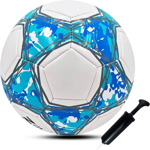 Vista 9 de Balón de fútbol ABAJI tamaño 3, 4, 5 para práctica y entrenamiento, para niños y niñas, regalo, cuero más grueso, anti-explotación