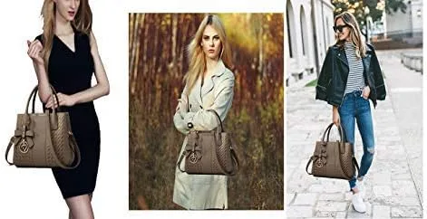 Vista 2 de Bolsos de mano para mujer de piel sintética de PU, bolso de hombro