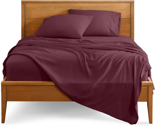 Vista 110 de Bare Home Juego de Sábanas Twin - Sábanas de Cama de Microfibra Ultra-Suave 1800 - Doble Cepillado - Bolsillos Profundos - Ajuste Fácil - Extra