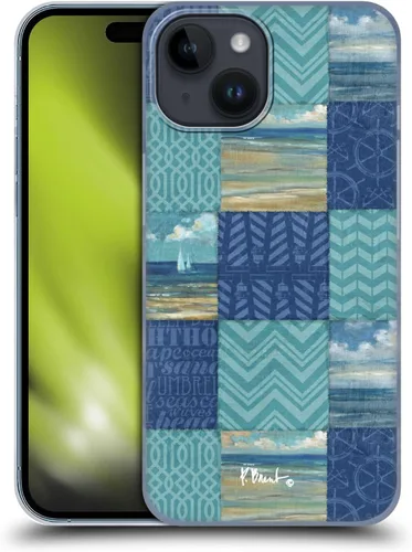 Vista 19 de Head Case Designs Officially Licensed Paul Brent Agate Mermaid Coastal Hard Back Case Compatible with Apple iPhone 15