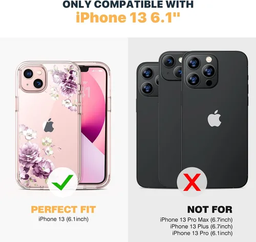 Vista 1034 de DIACLARA - Funda transparente compatible con iPhone XR 6.1 pulgadas 2018
