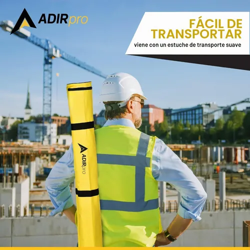 Vista 5 de AdirPro Trípode de poste de prisma de aluminio Trípode de poste de rango ajustable con abrazadera de liberación rápida para poste de Verde