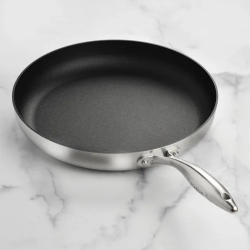 Vista 7 de Scanpan CX+ - Sartén antiadherente Stratanium Plus de 12.5 pulgadas, acero inoxidable de 5 capas