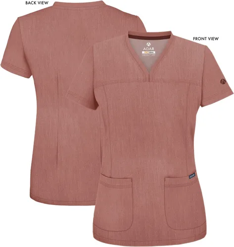 Vista 5 de Adar Pro - Ropa quirúrgica para mujer, camisa con cuello en V