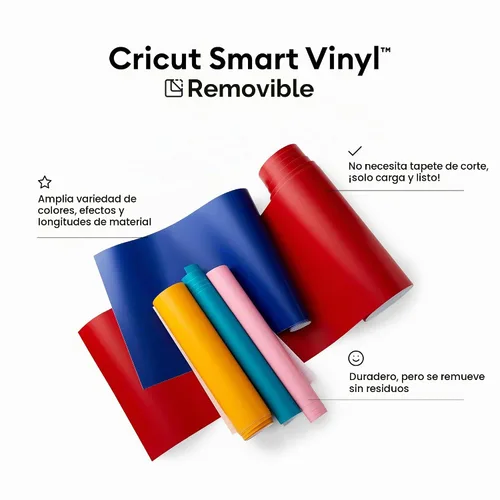 Vista 2 de Cricut - Vinilo inteligente extraíble, color naranja, rollo de 3 pies (13 x 36 pies)