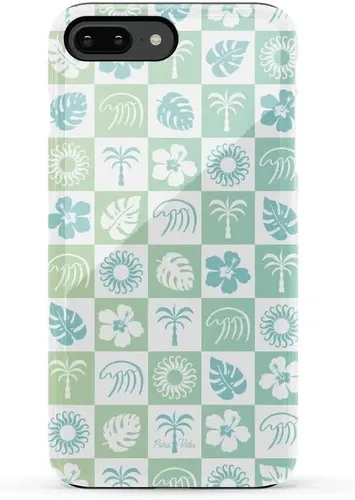 Vista 49 de Casely Funda para iPhone 6/7/8 Plus Todo envuelto Lazos vintage Diseño protector delgado esencial de doble capa