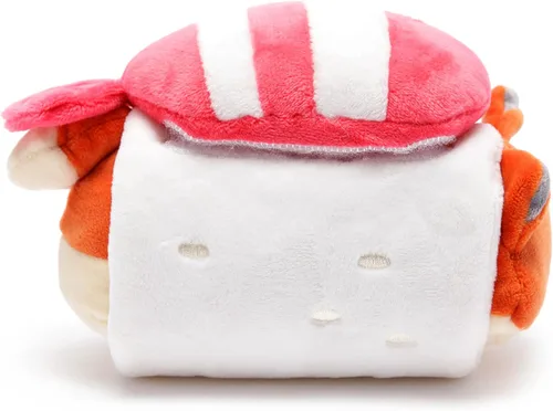 Vista 2 de Anirollz Shrimp Sushi Foxiroll - Almohada de felpa, zorro kawaii, 6 Sushi de camarones