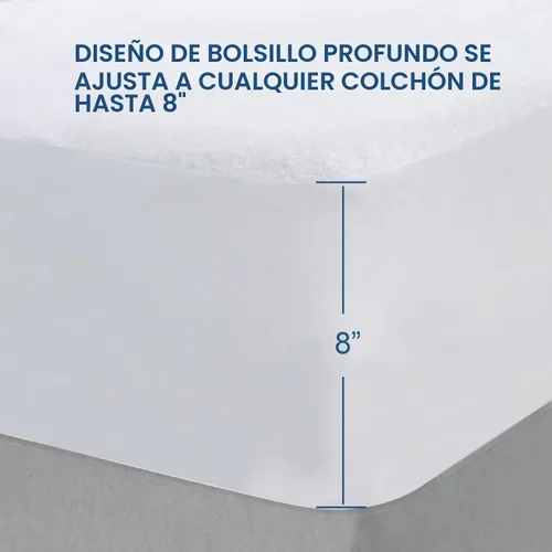 Vista 5 de Protector de colchón de cuna impermeable, protector de colchón para niños