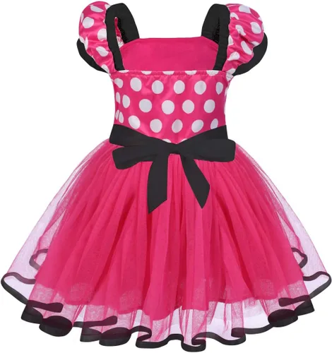 Vista 50 de IWEMEK - Maillot de ballet con diadema para niña con lunares, disfraz con diadema, leotardo