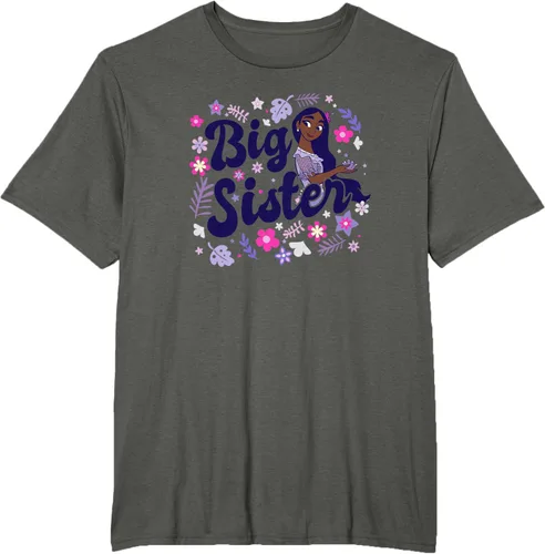 Vista 7 de Disney Encanto Isabela Madrigal Big Sister - Camiseta floral, gris, S Asfalto