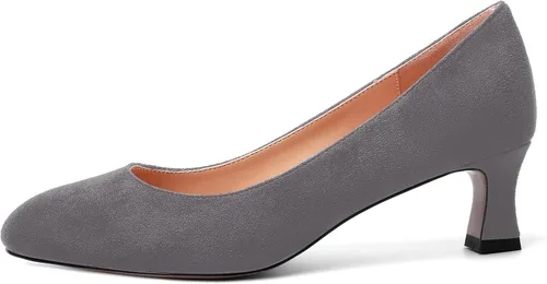 Vista 2 de MOVINSTEPS Zapatos de tacón bajo con punta redonda y tacón bajo para mujer de 2.0 in