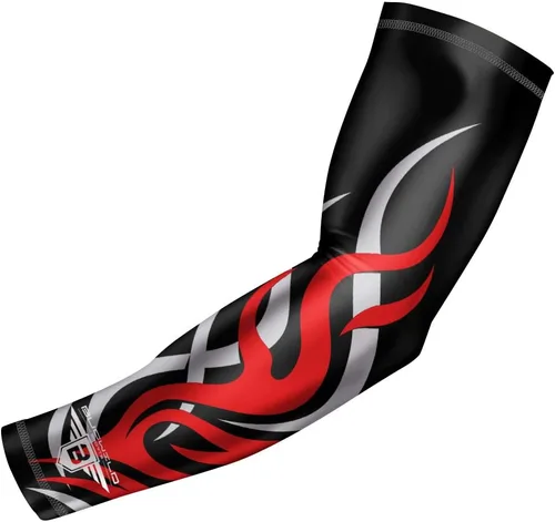 Vista 9 de Bucwild Sports Flame Fire Compression Arm Sleeve for Women & Men Durable, Snug Fit for Long-Lasting Shape Retention