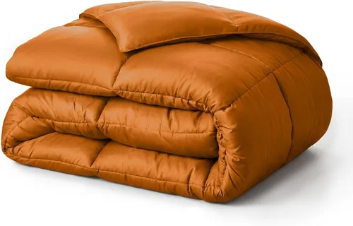 Vista 12 de Superior Edredón de microfibra cepillada sólida, ropa de cama alternativa al plumón, reversible, peso medio, esponjoso, decorativo, funda para Negro