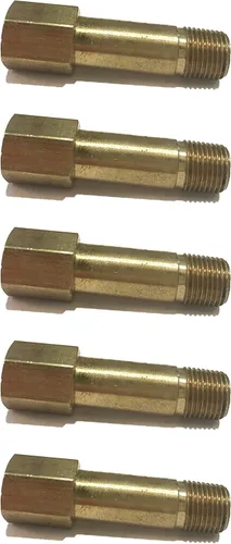 Vista 5 de Adaptador de extensión de latón de 1/8" de largo, 1-3/4" de largo, aprobado por D.O.T. (cantidad 10)