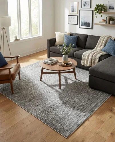 Vista 104 de Rugs.com Alfombra de la colección Finsbury, alfombra mediana gris de 2 x 3 pies, perfecta para salas de estar, comedores grandes, planos abiertos