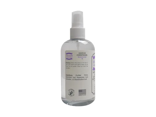 Vista 4 de OAK & SAGE Acondicionador homeopático sin enjuague con lavanda, sin perfume, 8 onzas, 100% hierbas, sin enjuague, sin alcohol, sin productos