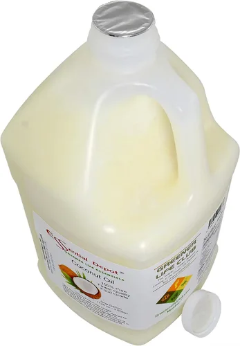 Vista 5 de Aceite de coco - 76F - 7 libras en una jarra de 1 galón - Sin olor - también llamado mantequilla de coco - Grado alimenticio - Recipiente