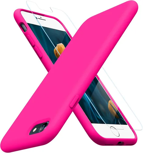 Vista 17 de Miracase Funda ultradelgada diseñada para iPhone SE 2022 (3ª generación)/iPhone SE 2020 (2ª generación)/iPhone 7/iPhone 8 con protector de pantalla