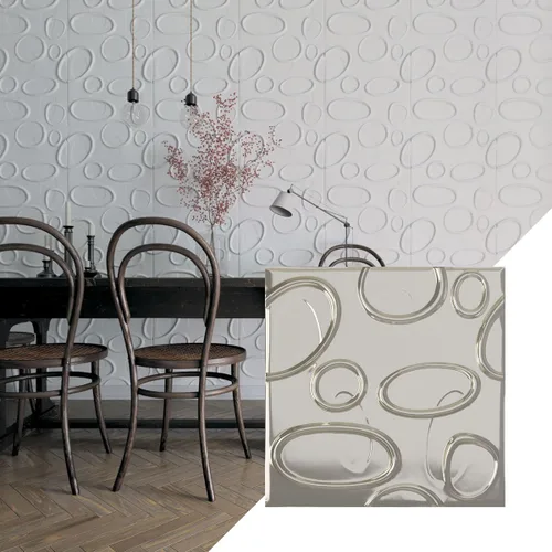 Vista 28 de Ekena Millwork WP20X20FEWH 19 5/8 pulgadas de ancho x 19 5/8 pulgadas de alto Felix EnduraWall Decorativo 3D Panel de pared cubre 2.67 pies cuadrados
