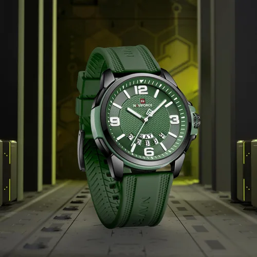 Vista 2 de NAVIFORCE Reloj impermeable para hombres, mujeres, niños y niñas, analógico, militar, deportivo, unisex, correa de silicona