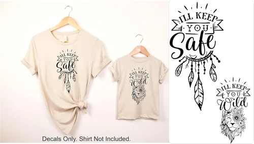 Vista 6 de SEC Apparel Mommy and Me - Parches de vinilo para planchar para camisetas, tela y ropa (Bessed Mama Mama's Blessing)