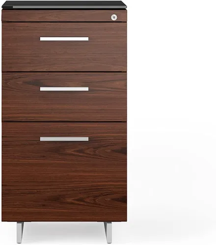 Vista 4 de BDI Furniture Sequel 20 6114 - Archivador de 3 cajones con cerradura para el hogar u oficina, con cajón de tamaño carta o legal y 2 cajones