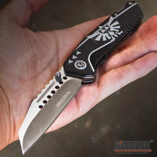 Vista 2 de KCCEDGE BEST CUTLERY SOURCE EDC - Cuchillo de bolsillo para camping, accesorios de caza, cuchillo plegable de borde afilado