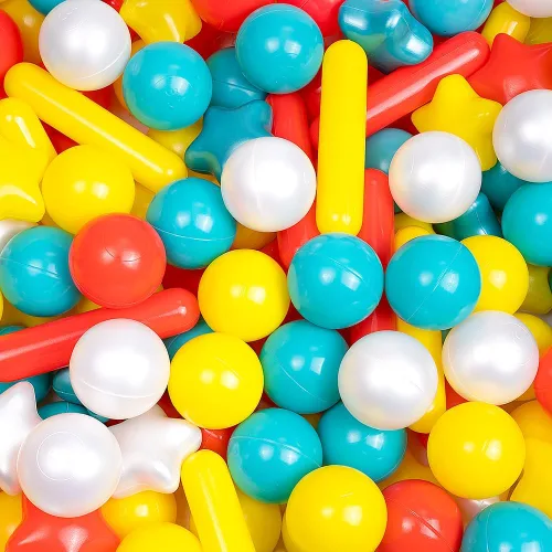 Vista 14 de Paquete de 100 pelotas para piscina de bolas - Bolas de plástico a prueba de aplastamiento y libres de BPA para carpa, casa de juegos, juguete