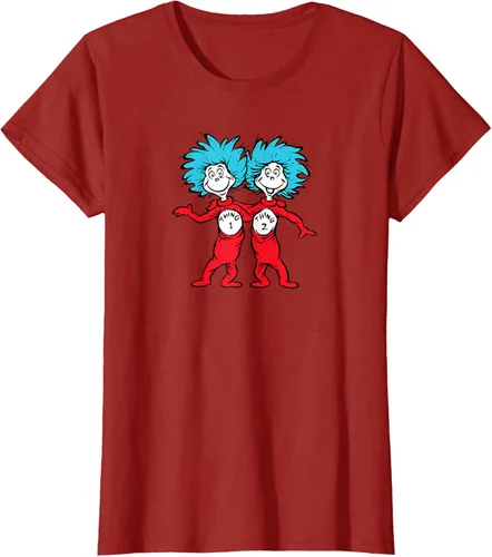 Vista 79 de Dr. Seuss Thing 1 Thing 2 Buddies - Camiseta Negro
