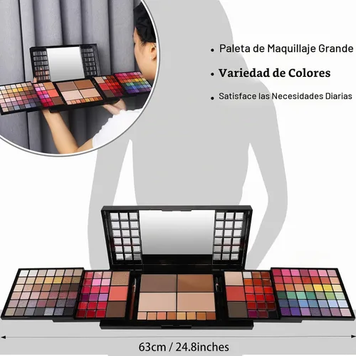 Vista 4 de CHARMCODE Kit de maquillaje todo en uno, kit de maquillaje para mujeres, kit completo de regalo de Navidad de maquillaje para niñas adolescentes