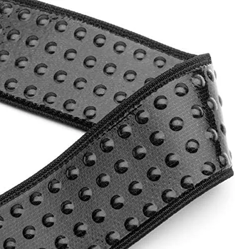 Vista 3 de BELTAWAY Mantén las camisas metidas en Tuck N Stay extra agarre, cinturón elástico ajustable, aspecto limpio para el trabajo, vestido casual, Negro