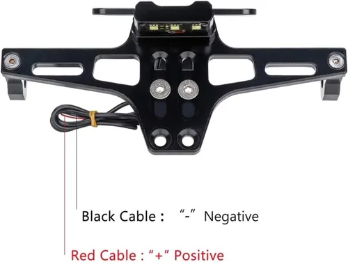 Vista 6 de Soporte para matrícula de motocicleta con luces de señal de giro compatible con MT07 compatible con Z800