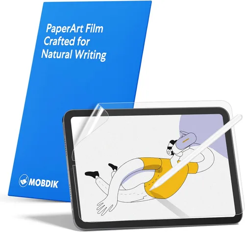 Vista 9 de MOBDIK Paquete de 2 protectores de pantalla Paperfeel compatibles con iPad Air 3 2019/iPad Pro 10.5 2017, película mate, antirreflejos, menos