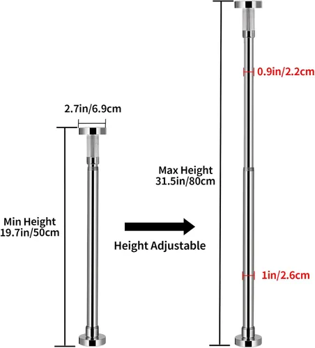 Vista 2 de 2 soportes de fregadero ajustables para montaje inferior, soporte de fregadero de acero inoxidable, sistema de instalación y reparación sin taladros
