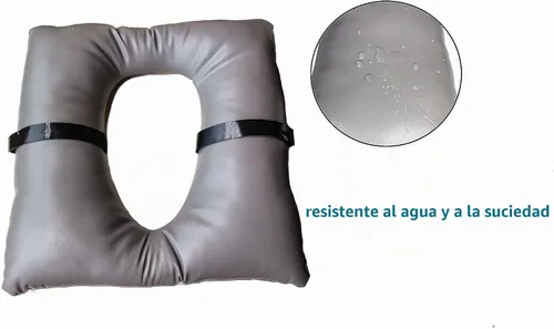Vista 4 de Cojín de asiento para mesita de noche, 16 x 16 pulgadas, funda de cojín suave impermeable, silla cómoda, cojín de ajuste universal para ancianos