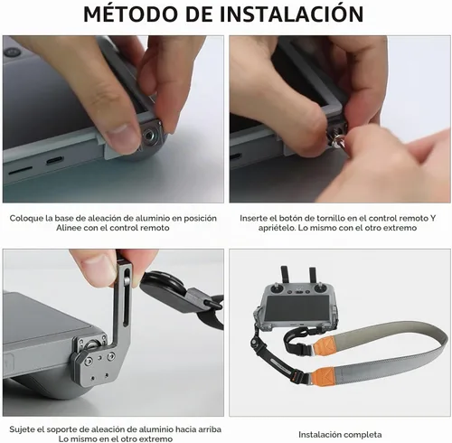 Vista 6 de Cordón de cuello para RC y RC 2 y RC Pro, para DJI Flip, DJI Air 3S/Air 3, Mini 4 Pro, 2S, Mini 3/3 Pro Correa de cuello portátil con control