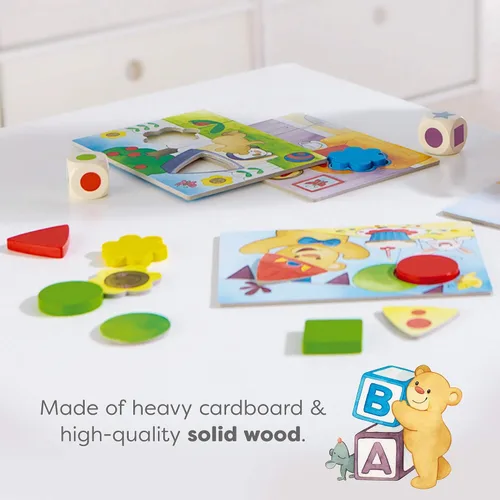 Vista 3 de HABA My Very First Games - Colores y formas de Teddy (Hecho en Alemania)