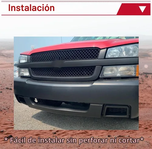 Vista 6 de HECASA Juego de conductos de aire de pinza compatible con Chevy Silverado 1500 2003-2007 negro parachoques delantero derecho e izquierdo conducto