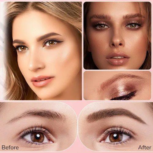 Vista 8 de Microblading - Lápiz de cejas, 2026, 3D, resistente al agua, 4 puntas, microblading, relleno de huecos, maquillaje de cejas de larga duración