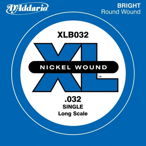 Vista 13 de D'Addario XLB020P Guitarra Bajo de Acero Liso Cuerda Simple, Escala Larga, .020