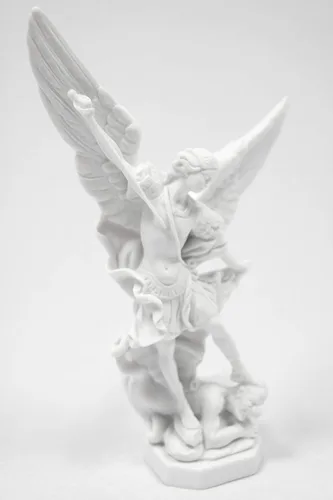 Vista 2 de Vittoria Collection San Miguel Arcángel 8 pulgadas estatua italiana escultura figura guardián protector protector