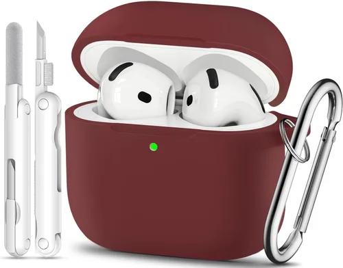 Vista 36 de Funda para AirPods Pro, funda de silicona suave compatible con Airpods Pro de 2ª/1ª generación para mujeres y niñas, con kit de limpieza y llavero 1