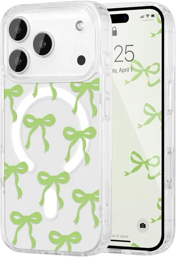 Vista 105 de UEEBAI - Funda magnética para iPhone 11, diseño de lazo, compatible con MagSafe, funda transparente delgada inalámbrica, antiamarilleo, a prueba