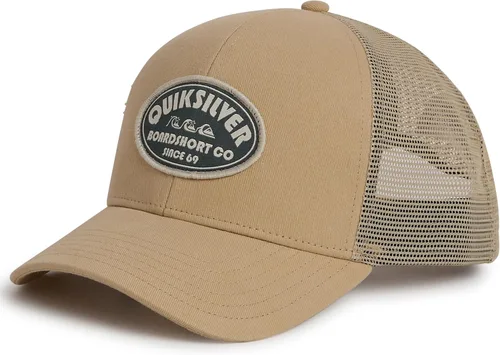 Vista 9 de Quiksilver Gorra de béisbol de algodón premium ajustable con cierre a presión y logotipo para hombre Negro