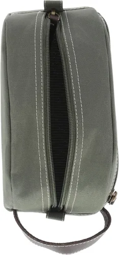 Vista 2 de Timberland Men's Toiletry Bag Canvas Travel Kit Organizer Oliva