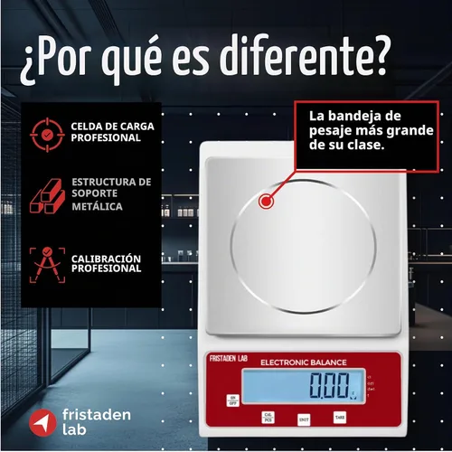 Vista 3 de Báscula digital Fristaden Lab 70.55 oz x 0.0004 oz Cal Cert